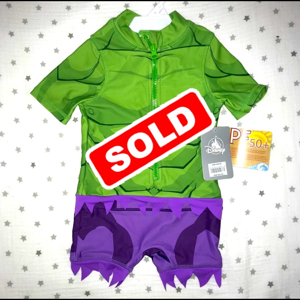Hulk swim bodysuit for boys one piece